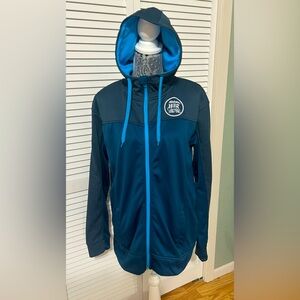 Running Man by ALANIC Hot Chocolate 15K/5K Full Zip Hoodie men’s large